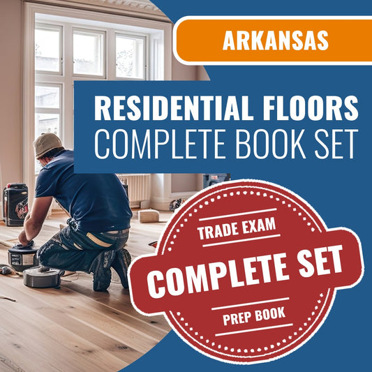 Arkansas Residential Floors, Floor Covering Contractor Exam Book Package