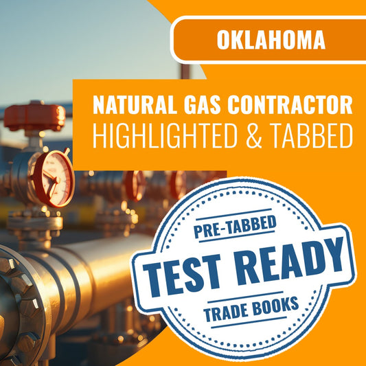 Oklahoma Plumbing and Natural Gas Contractor Highlighted & Tabbed Book Package