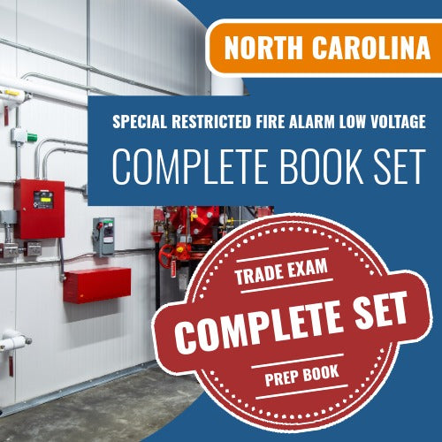 North Carolina Special Restricted Fire Alarm Low Voltage Contractor Exam Book Package