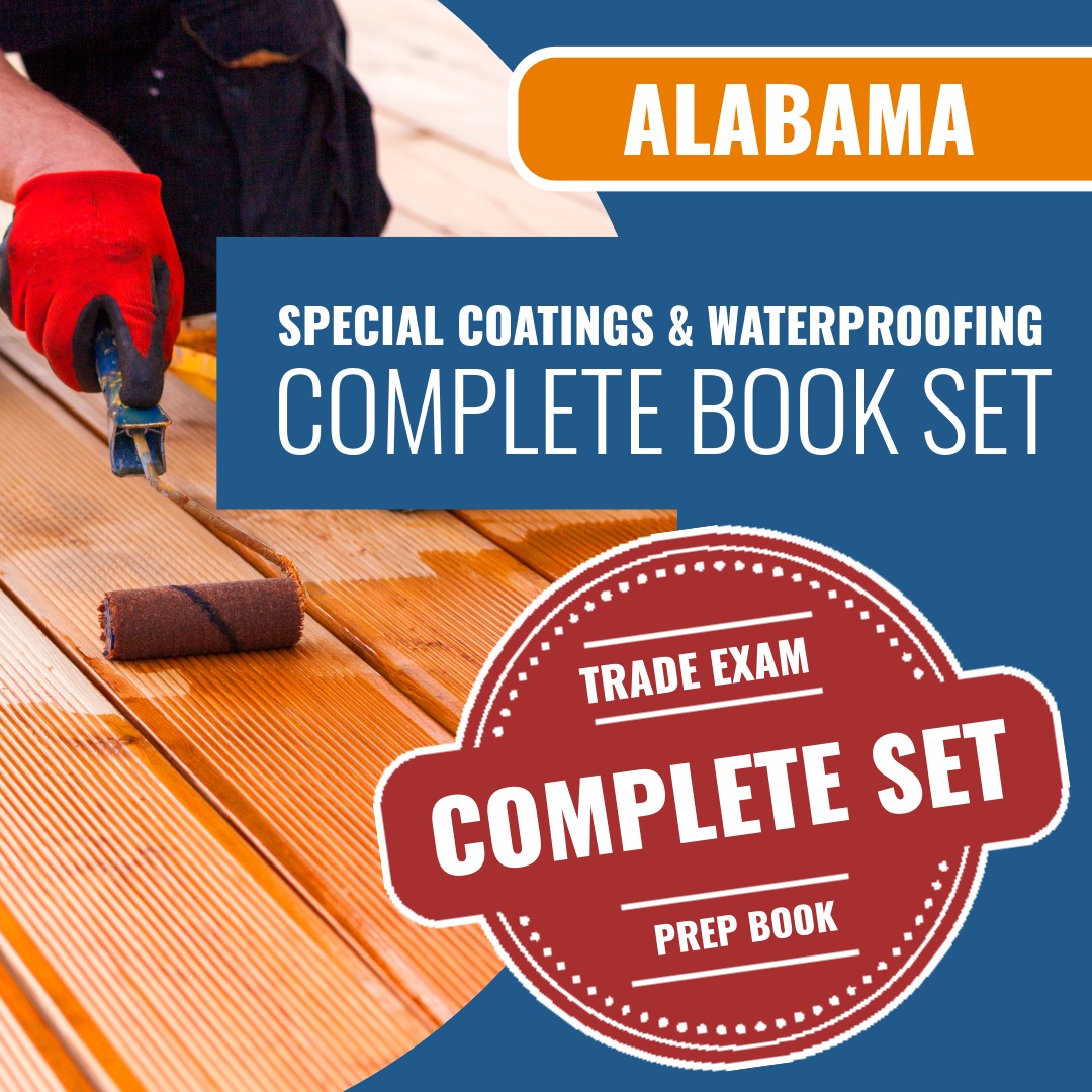 Alabama Special Coatings and Waterproofing Contractor Exam Book Package