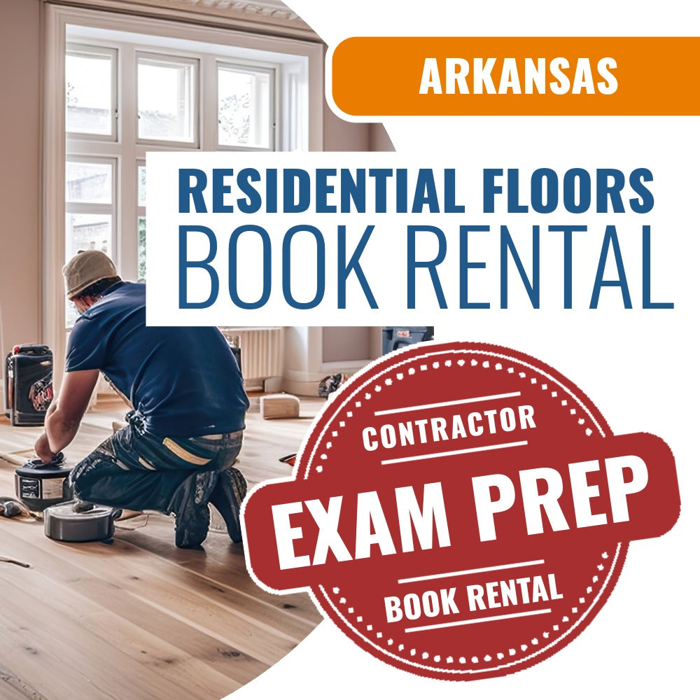 Arkansas Residential Floors, Floor Covering Contractor Ultimate Exam Prep Rental Package