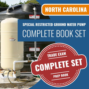 North Carolina Special Restricted Ground Water Pump Contractor (SP-WP) Exam Book Package