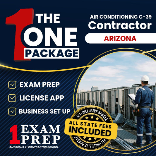 The 1 Package: All-Inclusive Arizona Air Conditioning and Refrigeration Residential / Commercial Contractor (CR-39) Exam, Licensing & Business Setup Solution