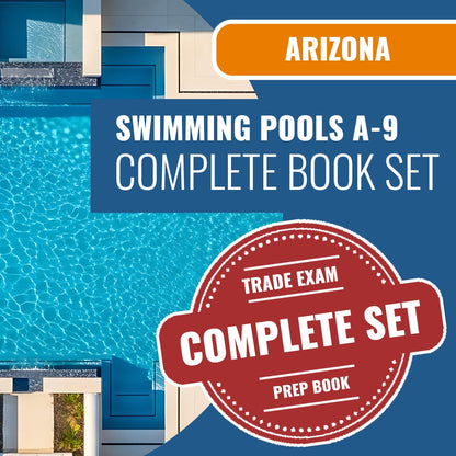 Arizona Swimming Pools Commercial Contractor (A-9) Exam Book Package