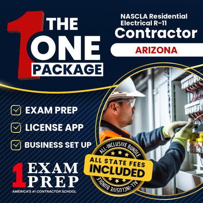 The 1 Package: All-Inclusive Arizona NASCLA Accredited Trade Examination for Residential Electrical Contractors (R-11) Exam, Licensing & Business Setup Solution