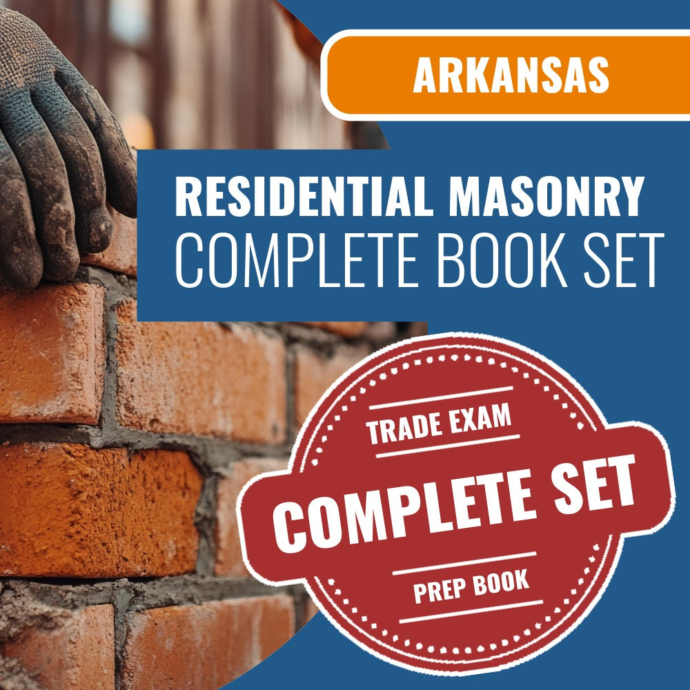 Arkansas Residential Masonry Contractor Exam Book Package