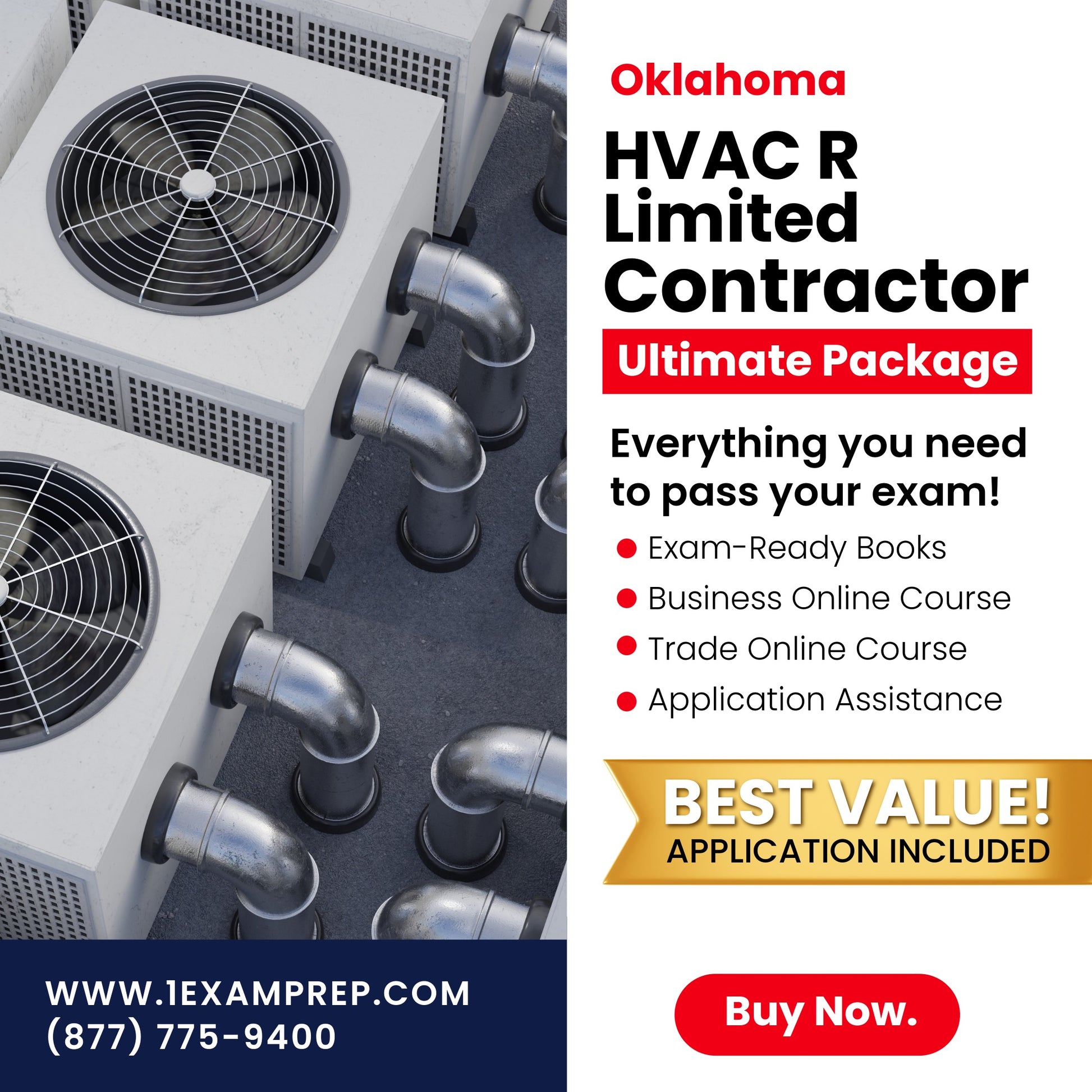 Oklahoma HVACR Limited Contractor Ultimate Exam Prep Rental Package