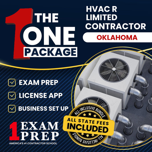 The 1 Package: All-Inclusive Oklahoma HVACR Limited Contractor Exam, Licensing & Business Setup Solution
