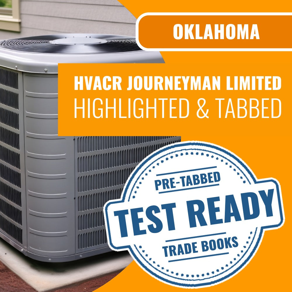 Oklahoma HVACR Journeyman Limited Contractor Highlighted & Tabbed Book Package