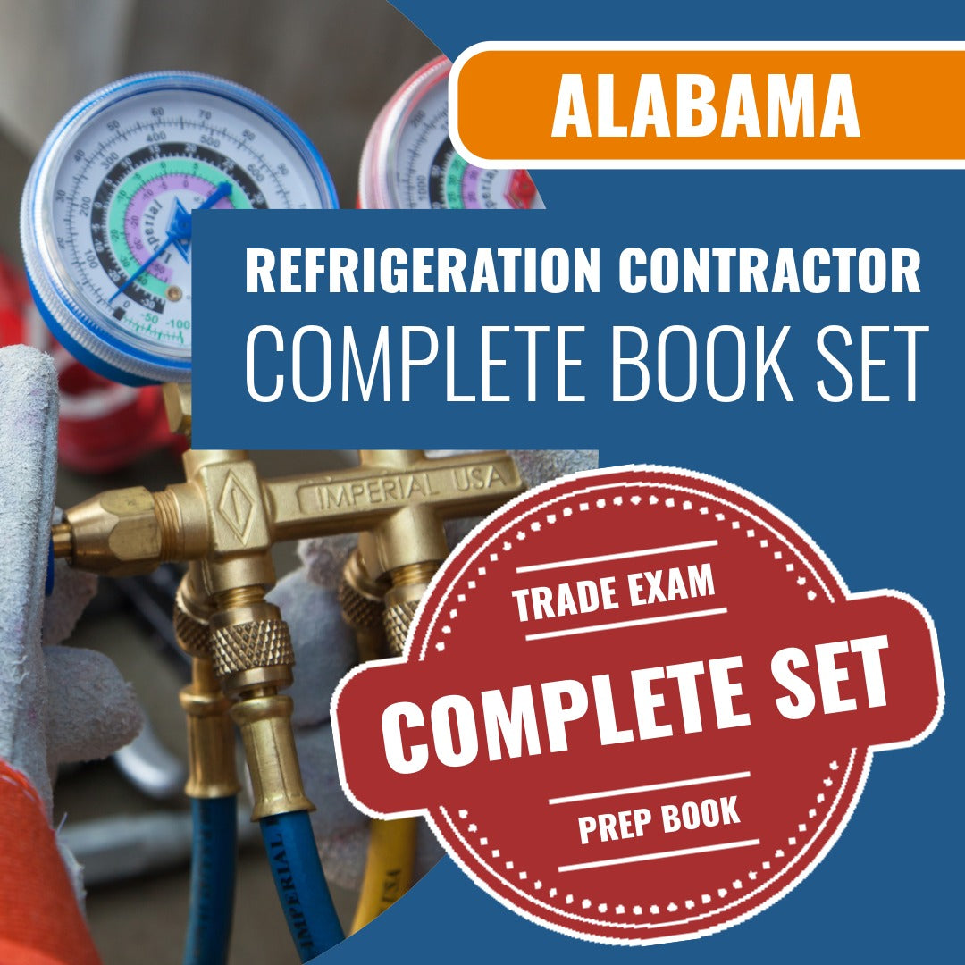 Alabama Refrigeration Contractor Exam Book Package