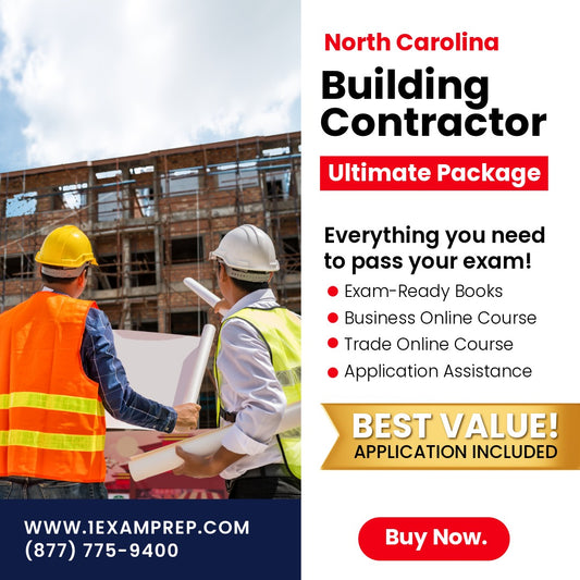 North Carolina Building Contractor Ultimate Exam Prep Rental Package