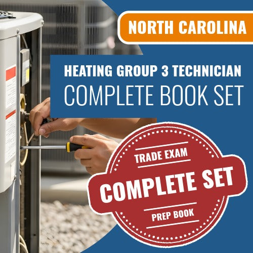 North Carolina Heating Group 3 Technician Exam Book Package