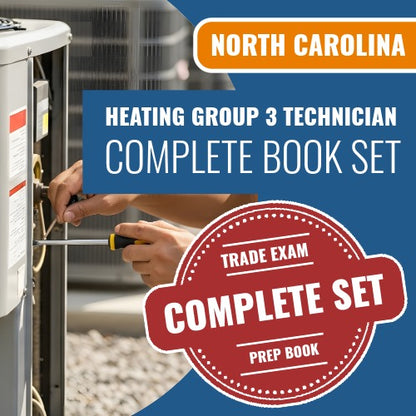 North Carolina Heating Group 3 Technician Exam Book Package