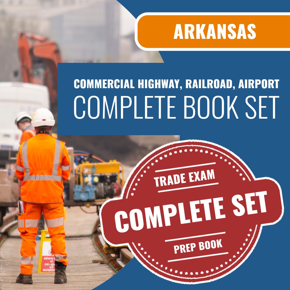 Arkansas Commercial Highway, Railroad, Airport Contractor Exam Book Package