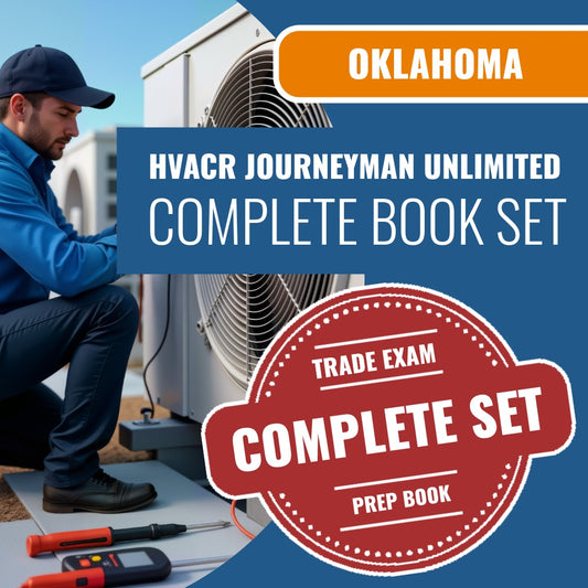 Oklahoma HVACR Journeyman Unlimited Contractor Exam Book Package