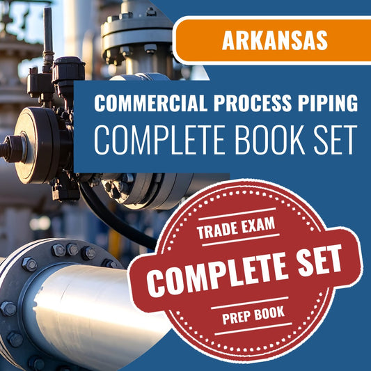 Arkansas Commercial Process Piping Contractor Exam Book Package