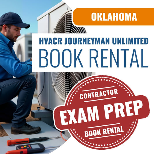 Oklahoma HVACR Journeyman Unlimited Contractor - Book Rental Package