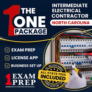 The 1 Package: All-Inclusive North Carolina Intermediate Electrical Contractor (I) Exam, Licensing & Business Setup Solution