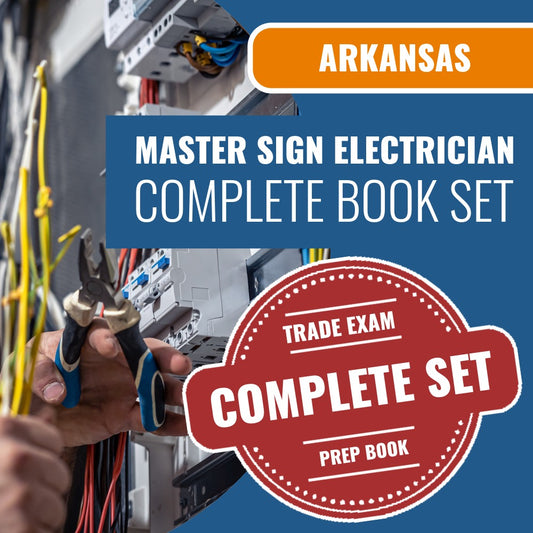 Arkansas Master Sign Electrician Contractor Exam Book Package