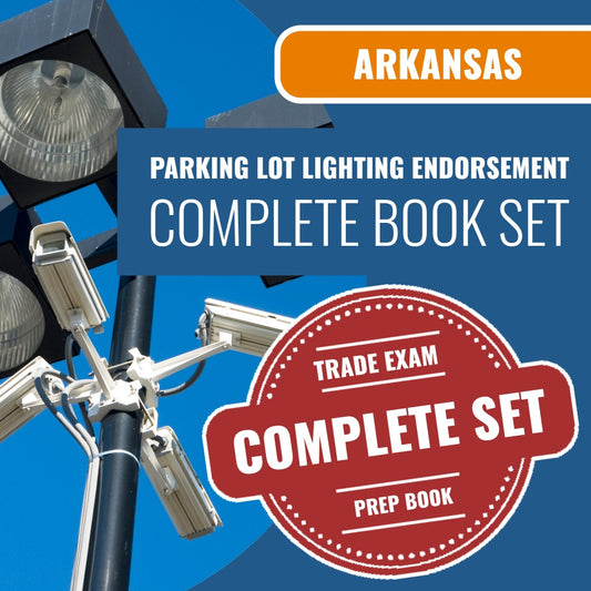 Arkansas Parking Lot Lighting Endorsement Contractor Exam Book Package