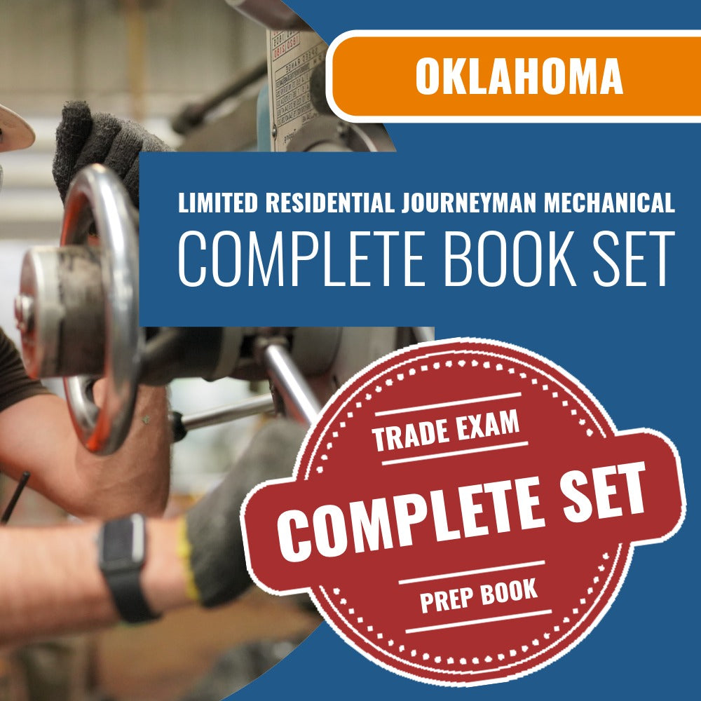 Oklahoma Limited Residential Journeyman Mechanical Contractor Exam Book Package
