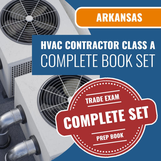 Arkansas Class A HVACR Contractor Exam Book Package