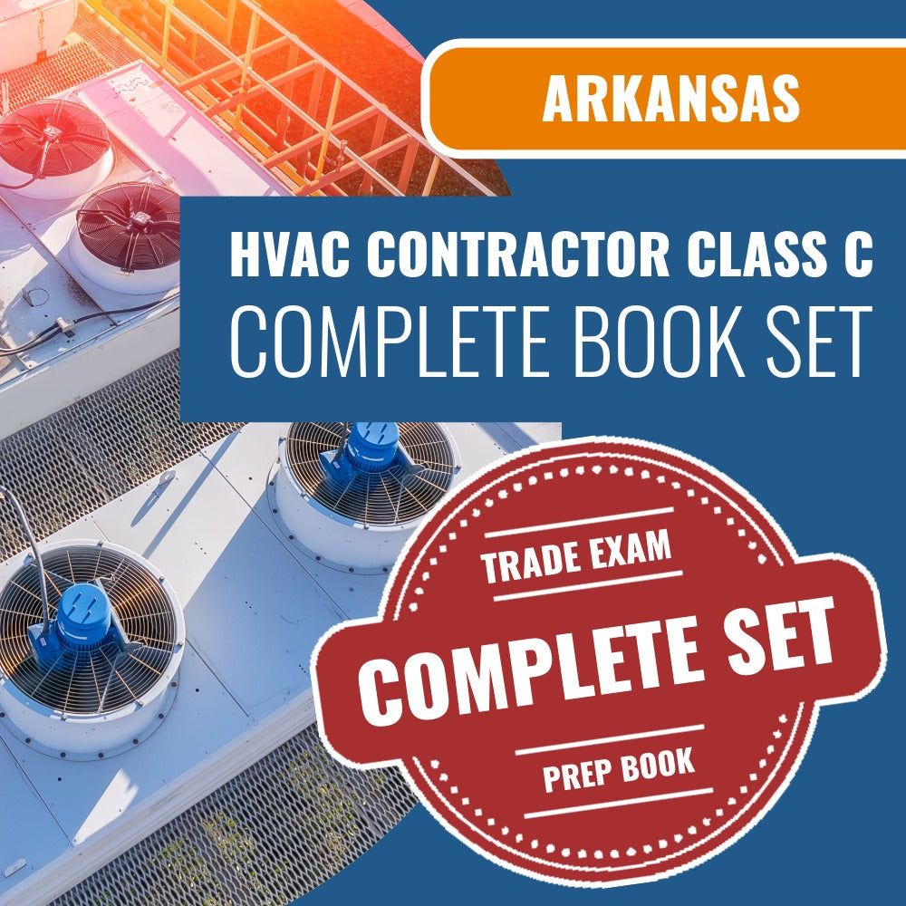 Arkansas Class C HVACR Contractor Exam Book Package