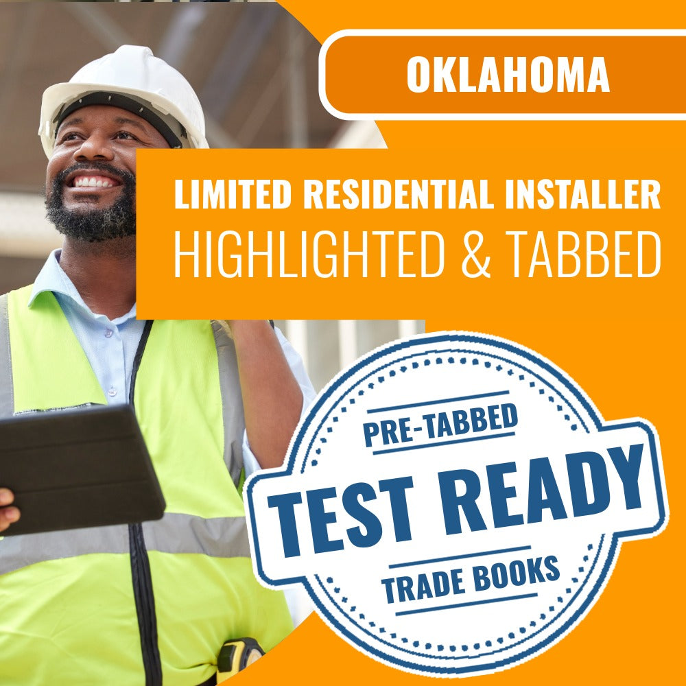 Oklahoma Limited Residential Installer Contractor Highlighted & Tabbed Book Package