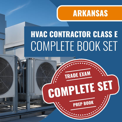 Arkansas Class E HVACR Contractor Exam Book package