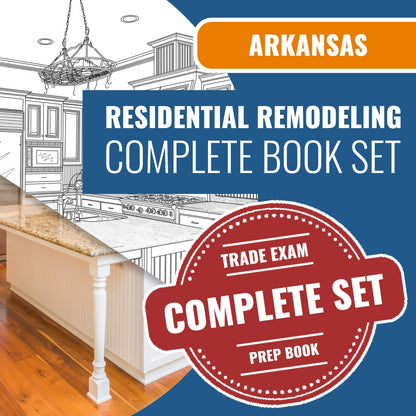 Arkansas Residential Remodeling, Renovations, Restoration, Alterations Contractor Exam Book Package