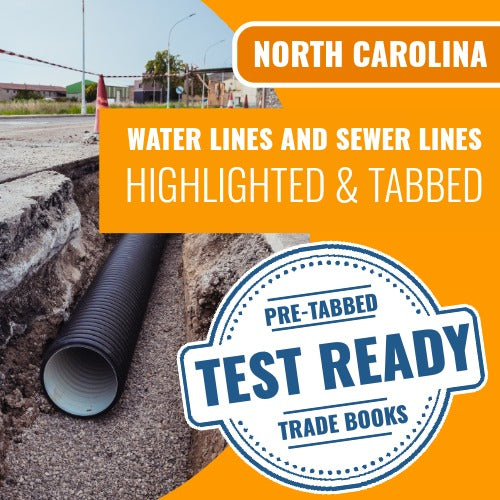 North Carolina Water Lines and Sewer Lines Contractor Highlighted & Tabbed Book Package