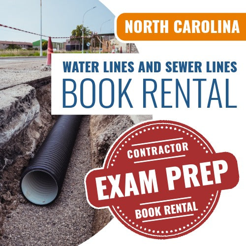 North Carolina Water Lines and Sewer Lines Contractor - Book Rental Package