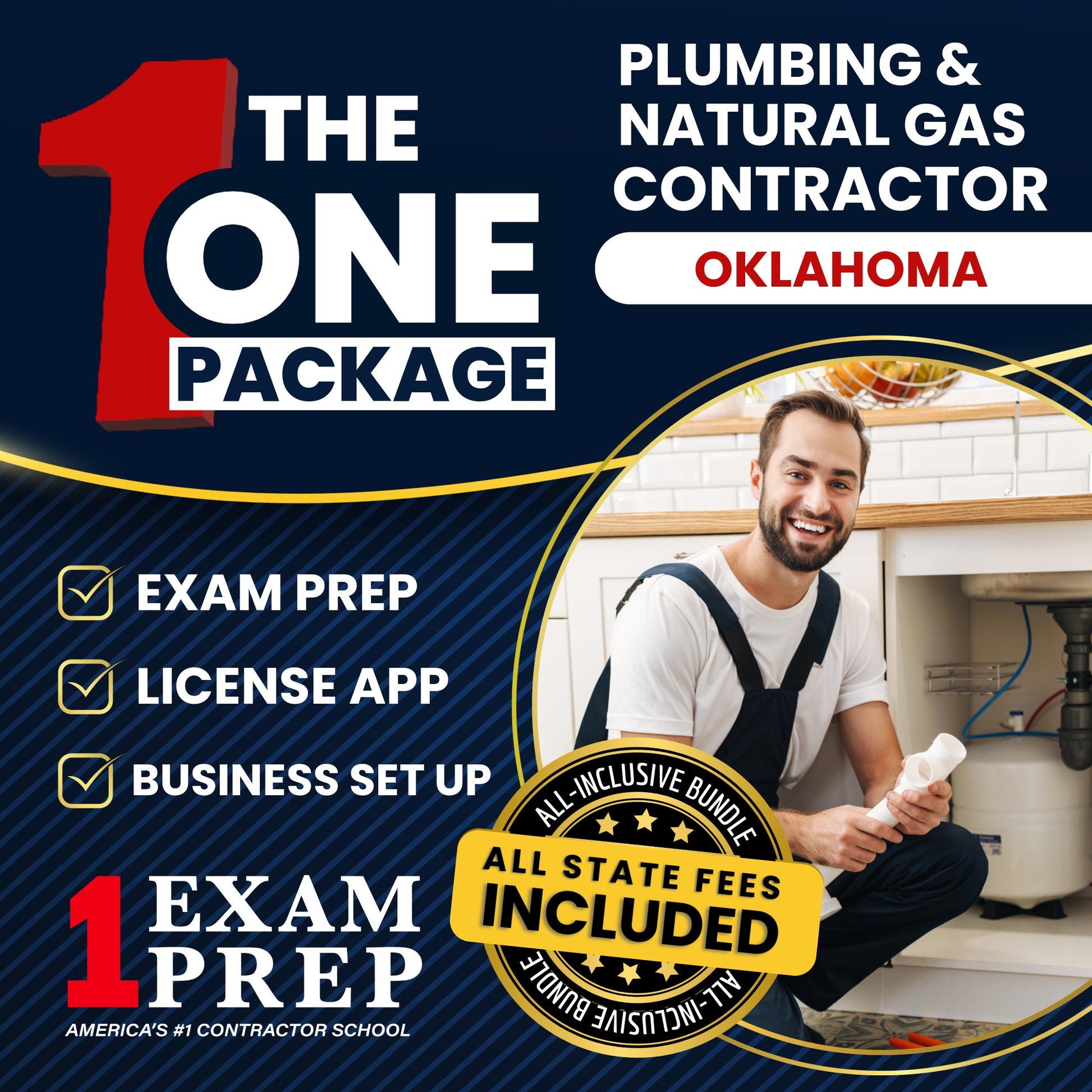 The 1 Package: All-Inclusive Oklahoma Plumbing and Natural Gas Contractor Exam, Licensing & Business Setup Solution