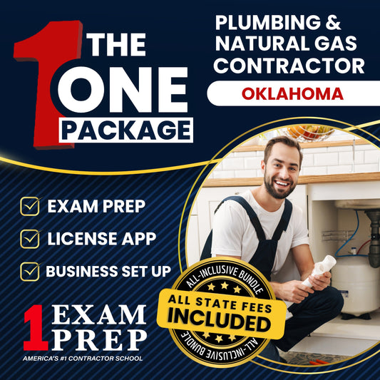 The 1 Package: All-Inclusive Oklahoma Plumbing and Natural Gas Contractor Exam, Licensing & Business Setup Solution