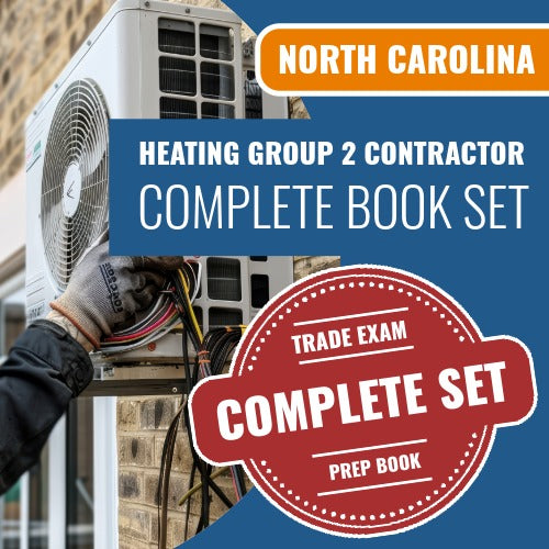 North Carolina Heating Group 2 Contractor Exam Book Package