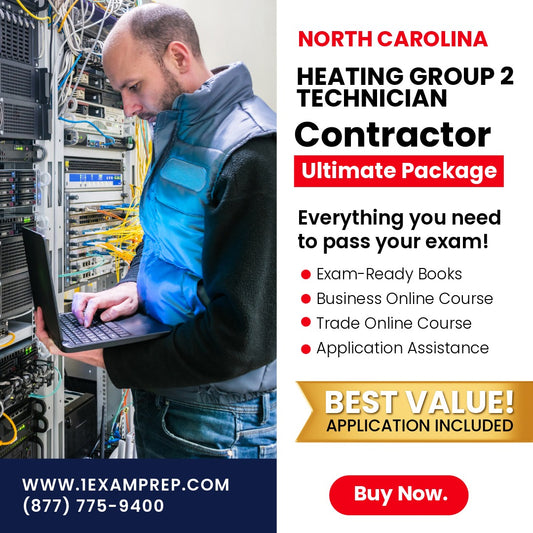 North Carolina Heating Group 2 Technician Exam Ultimate Package