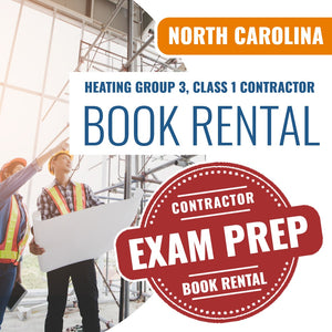 North Carolina Heating Group 3, Class 1 Contractor Books & Course Rental