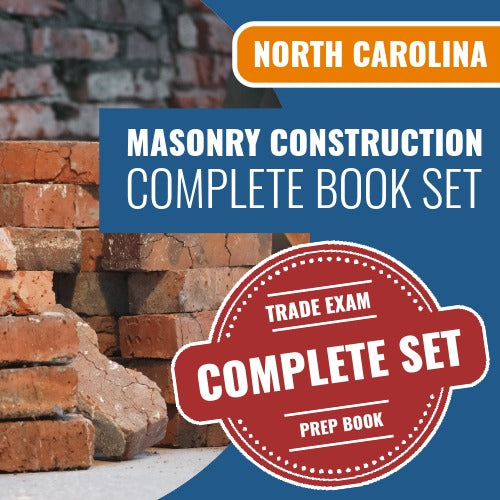 North Carolina Masonry Construction Contractor Exam Book Package