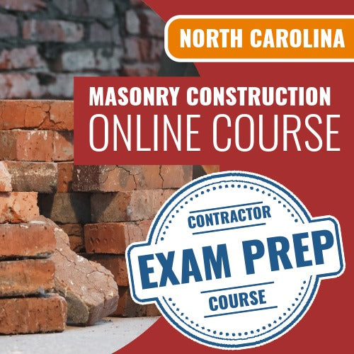 North Carolina Masonry Contractor - Online Exam Prep Course