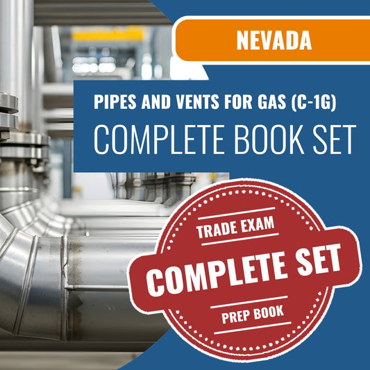 Nevada Pipes And Vents For Gas Contractor (C-1G) Exam Book Package