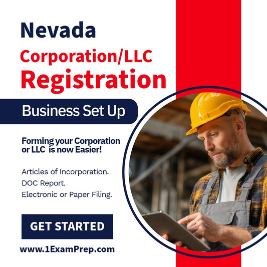 Nevada Corporation or LLC Filing Registration Formation Setup