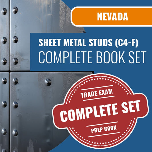 Nevada Sheet Metal Studs Contractor (C4-F) Exam Book Package