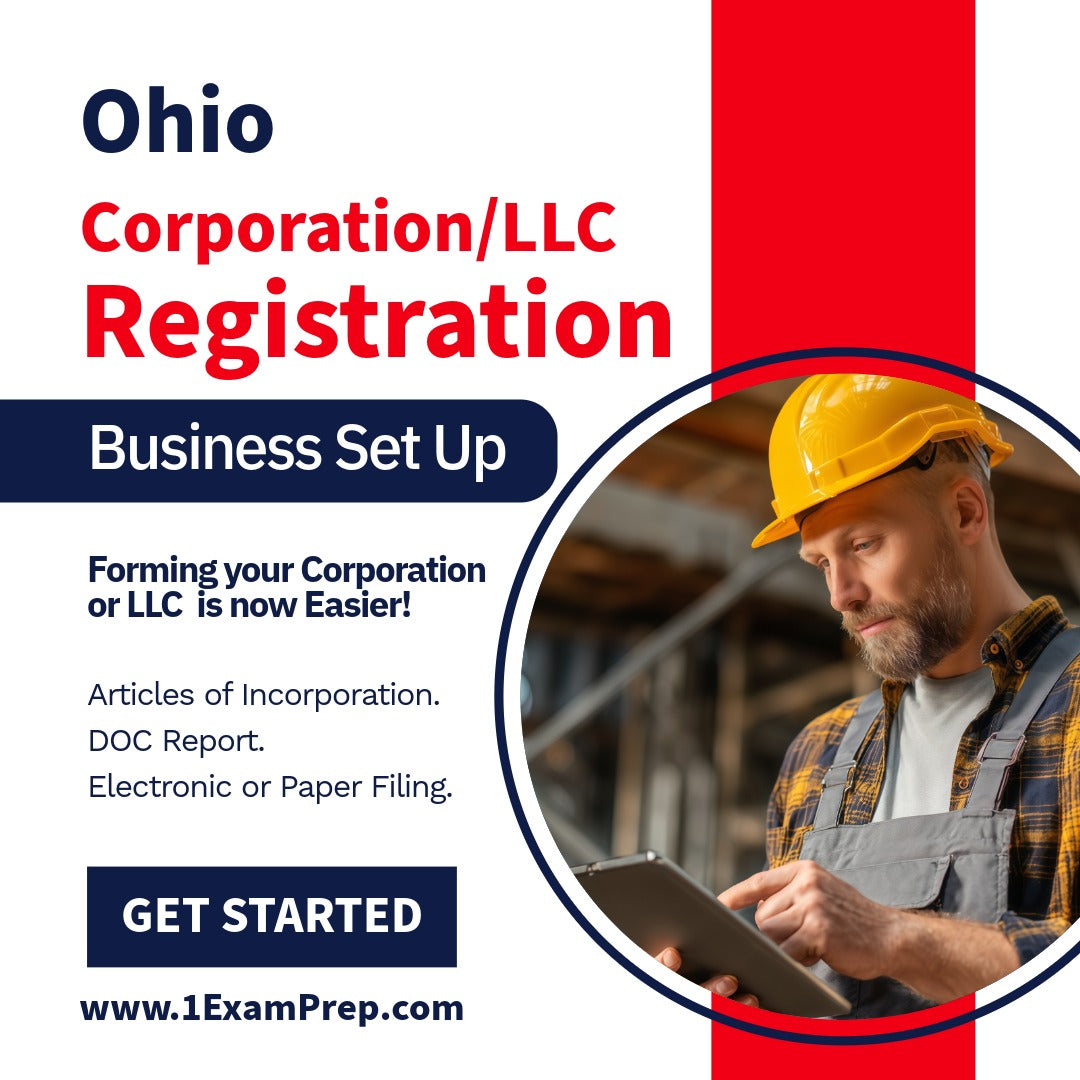 Ohio Corporation or LLC Filing Registration Formation Setup