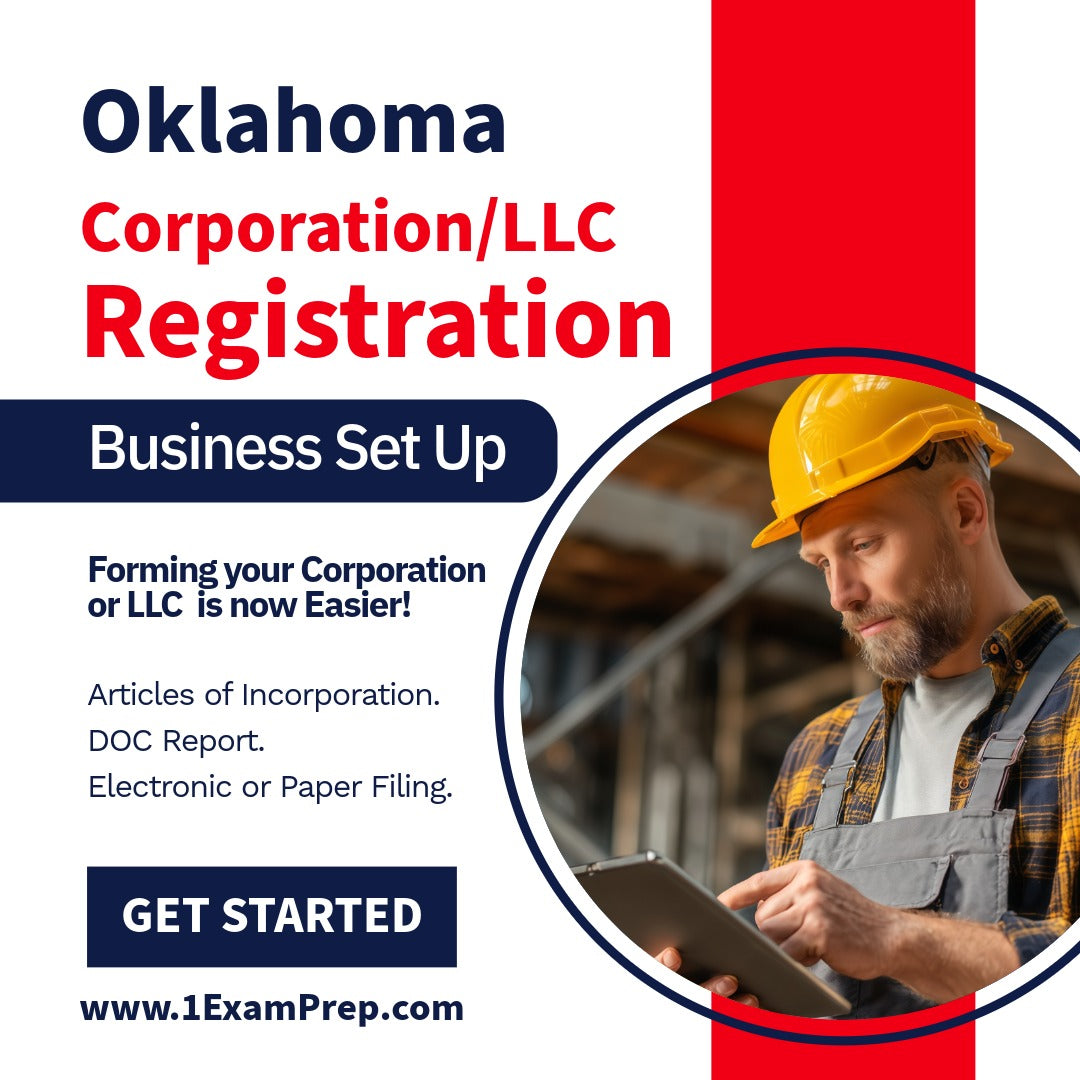 Oklahoma Corporation or LLC Filing Registration Formation Setup