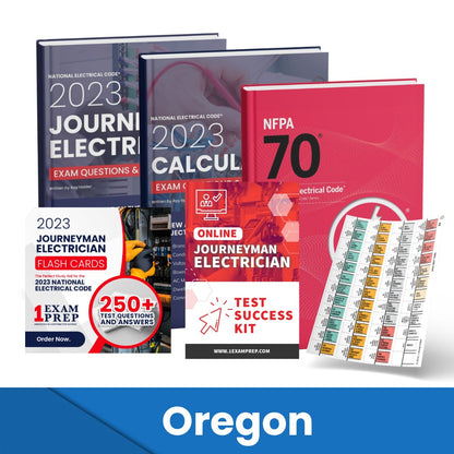 2023 Oregon Journeyman Electrician Exam Prep Study Guides & Code Book Ultimate Combo (Based on the 2023 NEC)