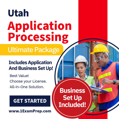 Utah Contractor Application Processing & Business Formation Ultimate Package