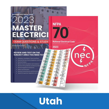 2023 Utah Master Electrician Study Guide & National Electrical Code Combo with Tabs (Based on the 2023 NEC)