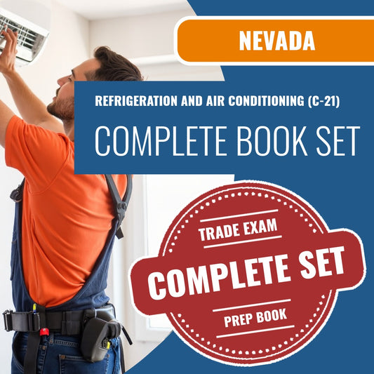 Nevada Refrigeration and Air Conditioning Contractor (C-21) Exam Book Package