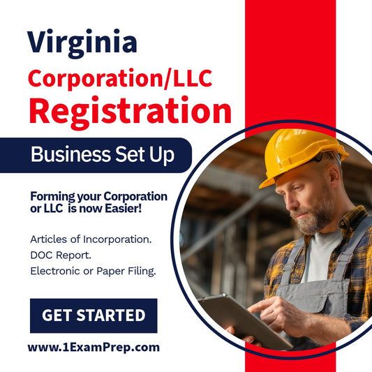 Virginia Corporation or LLC Filing Registration Formation Setup