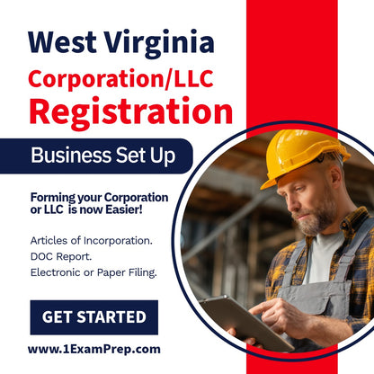 West Virginia Corporation or LLC Filing Registration Formation Setup